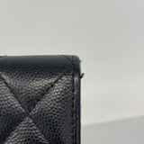 【6hc2825-k】シャネル ショルダーバッグ マトラッセ チェーンショルダー キャビアスキン ブラック ゴールド金具【中古】レディース