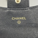 【6hc2825-k】シャネル ショルダーバッグ マトラッセ チェーンショルダー キャビアスキン ブラック ゴールド金具【中古】レディース