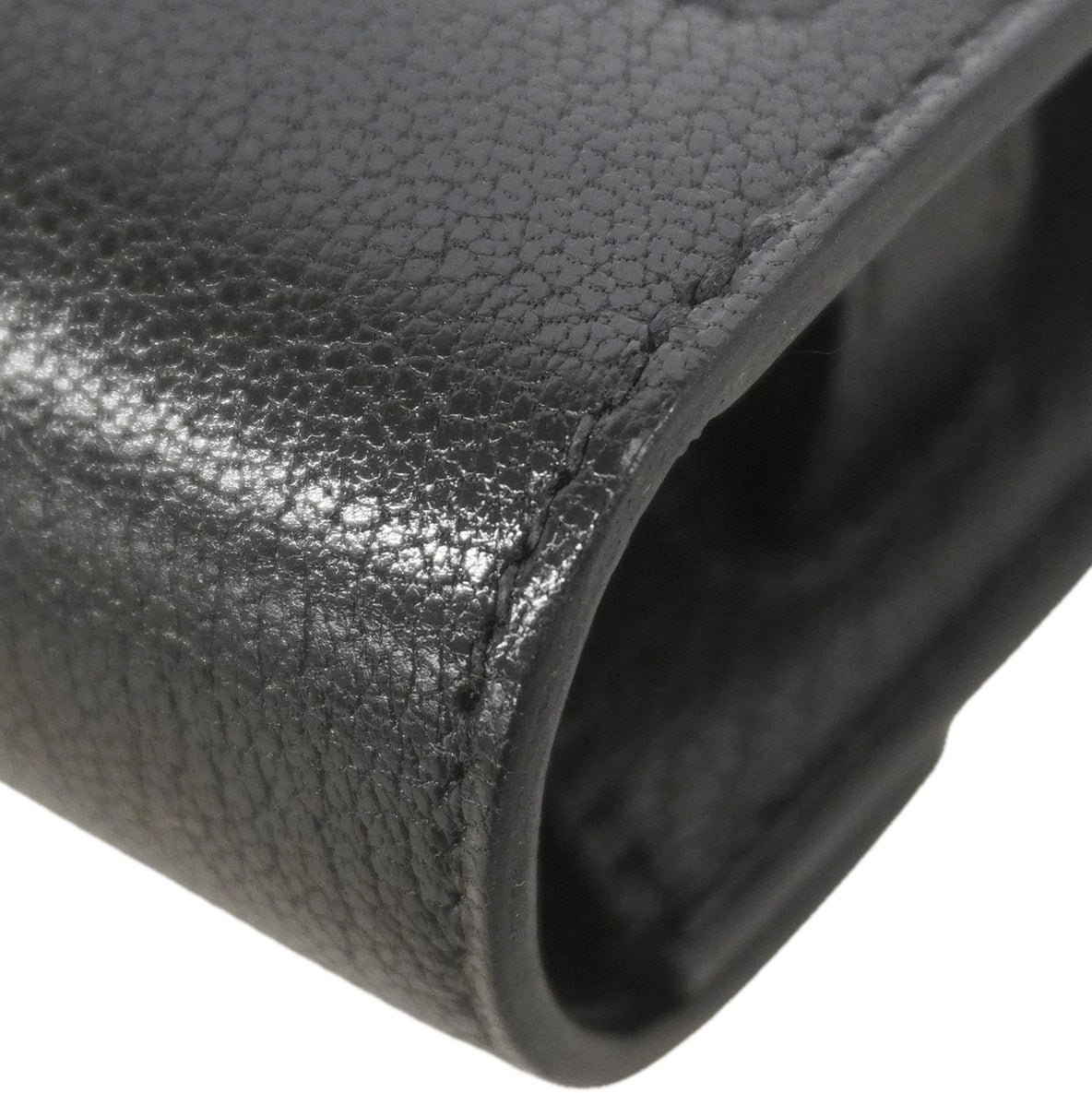 【6hc2835】エルメス ショルダーウォレット ケリートゥーゴー シェーブルシャムキラ ブラック K刻印 エレクトラム金具【中古】レディース