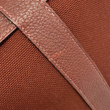 【6hc2836】エルメス トートバッグ プティットサンチュール トワルアッシュ レッド シルバー金具 □K刻印【中古】レディース