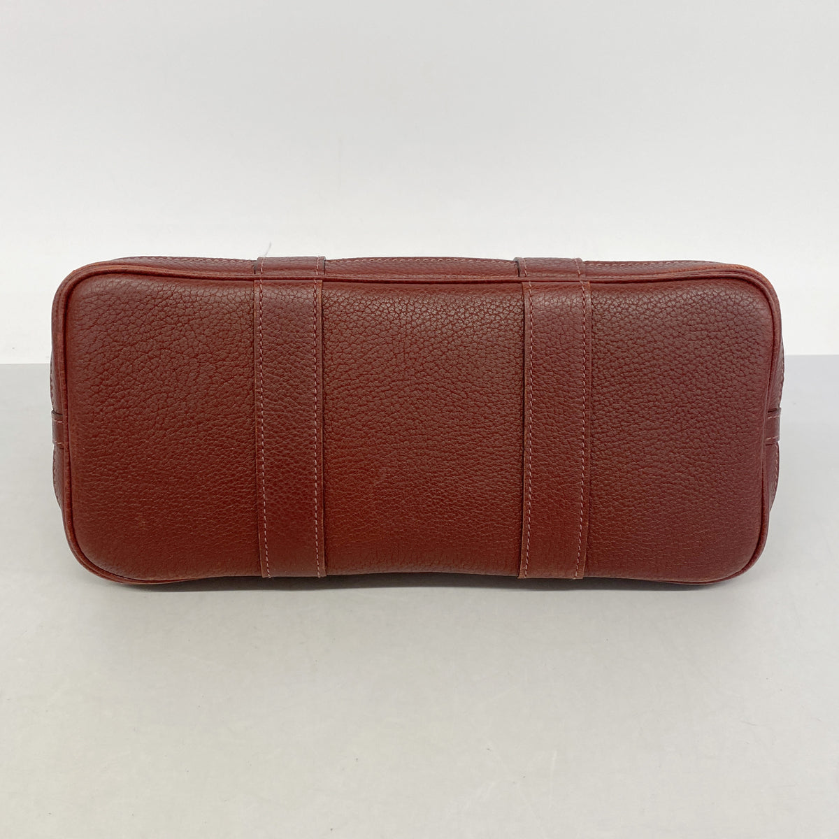 【6hc2836】エルメス トートバッグ プティットサンチュール トワルアッシュ レッド シルバー金具 □K刻印【中古】レディース