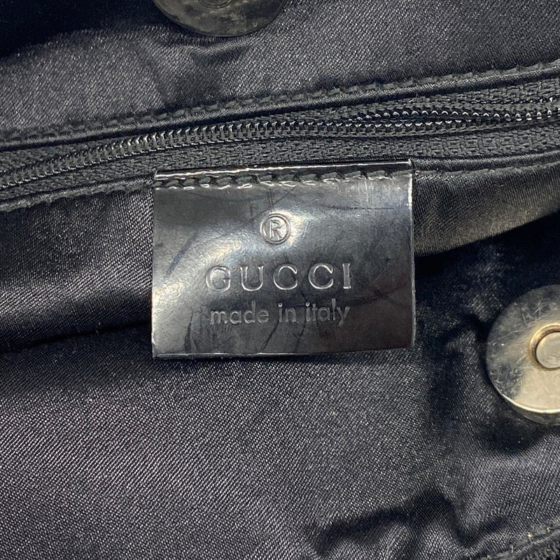 【6hc2837】グッチ ショルダーバッグ 001 3297 キャンバス ブラック シルバー金具【中古】レディース