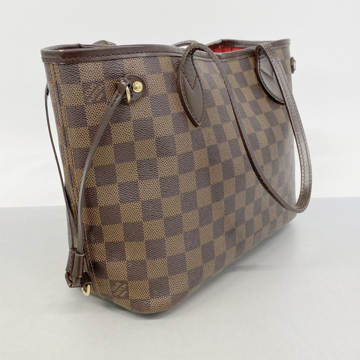 【6hc2838】ルイヴィトン トートバッグ ダミエ ネヴァーフルPM N51109 エベヌ【中古】レディース