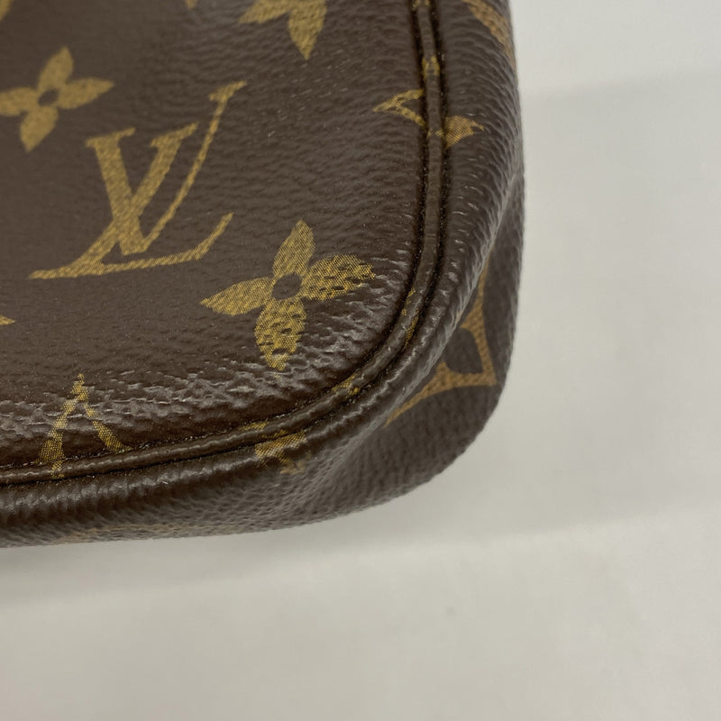 【6hc2844】ルイヴィトン ポーチ モノグラム ミニポシェットアクセソワール M58009 ブラウン【中古】レディース