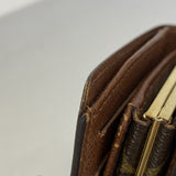 【6hc2845】ルイヴィトン 財布 モノグラム ポルトモネビエヴィエノワ M61663 ブラウン【中古】レディース