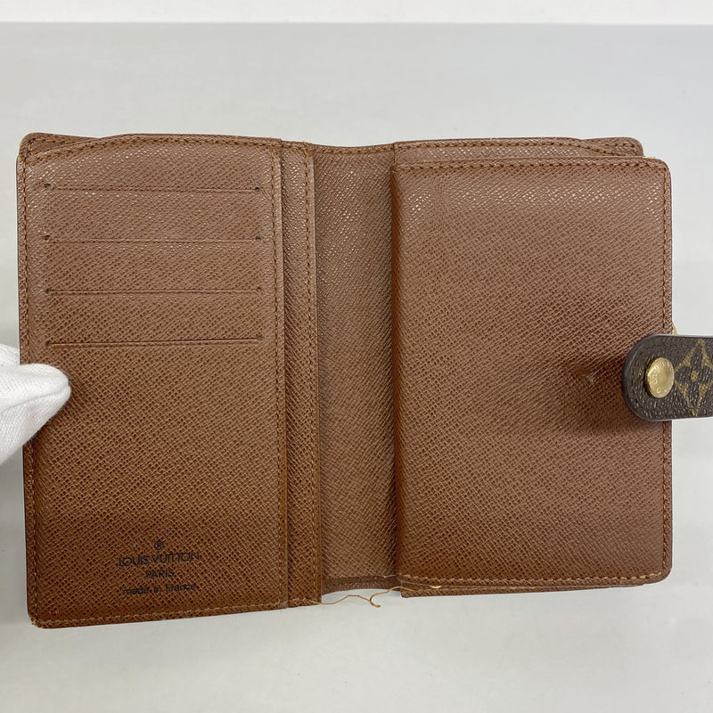 【6hc2845】ルイヴィトン 財布 モノグラム ポルトモネビエヴィエノワ M61663 ブラウン【中古】レディース