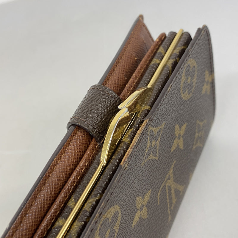 【6hc2845】ルイヴィトン 財布 モノグラム ポルトモネビエヴィエノワ M61663 ブラウン【中古】レディース