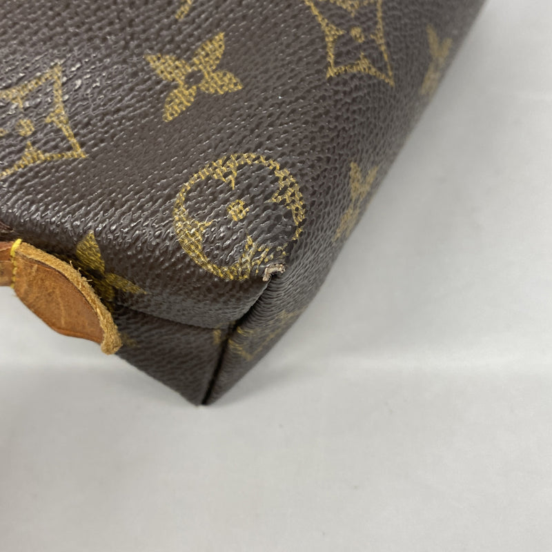 【6hc2847】ルイヴィトン ポーチ モノグラム ポシェットコスメティックPM M47515 ブラウン【中古】レディース