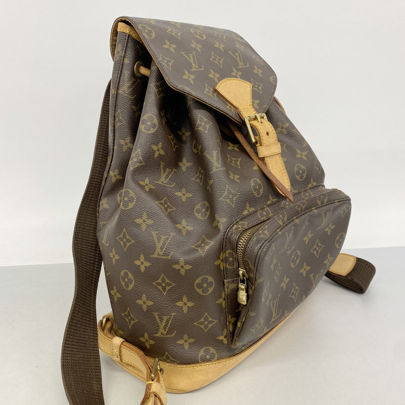 【6hc2852】ルイヴィトン リュック・デイパック モノグラム モンスリGM M51135 ブラウン【中古】レディース