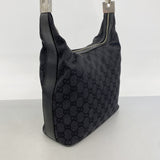 【6hc2854】グッチ ハンドバッグ GGキャンバス 001 3814 キャンバス ブラック シルバー金具【中古】レディース