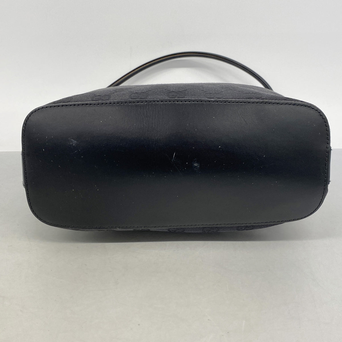 【6hc2854】グッチ ハンドバッグ GGキャンバス 001 3814 キャンバス ブラック シルバー金具【中古】レディース