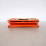 【6hc2864】グッチ 財布 フローラコレクション 577347 キャンバス オレンジ ゴールド金具【中古】レディース