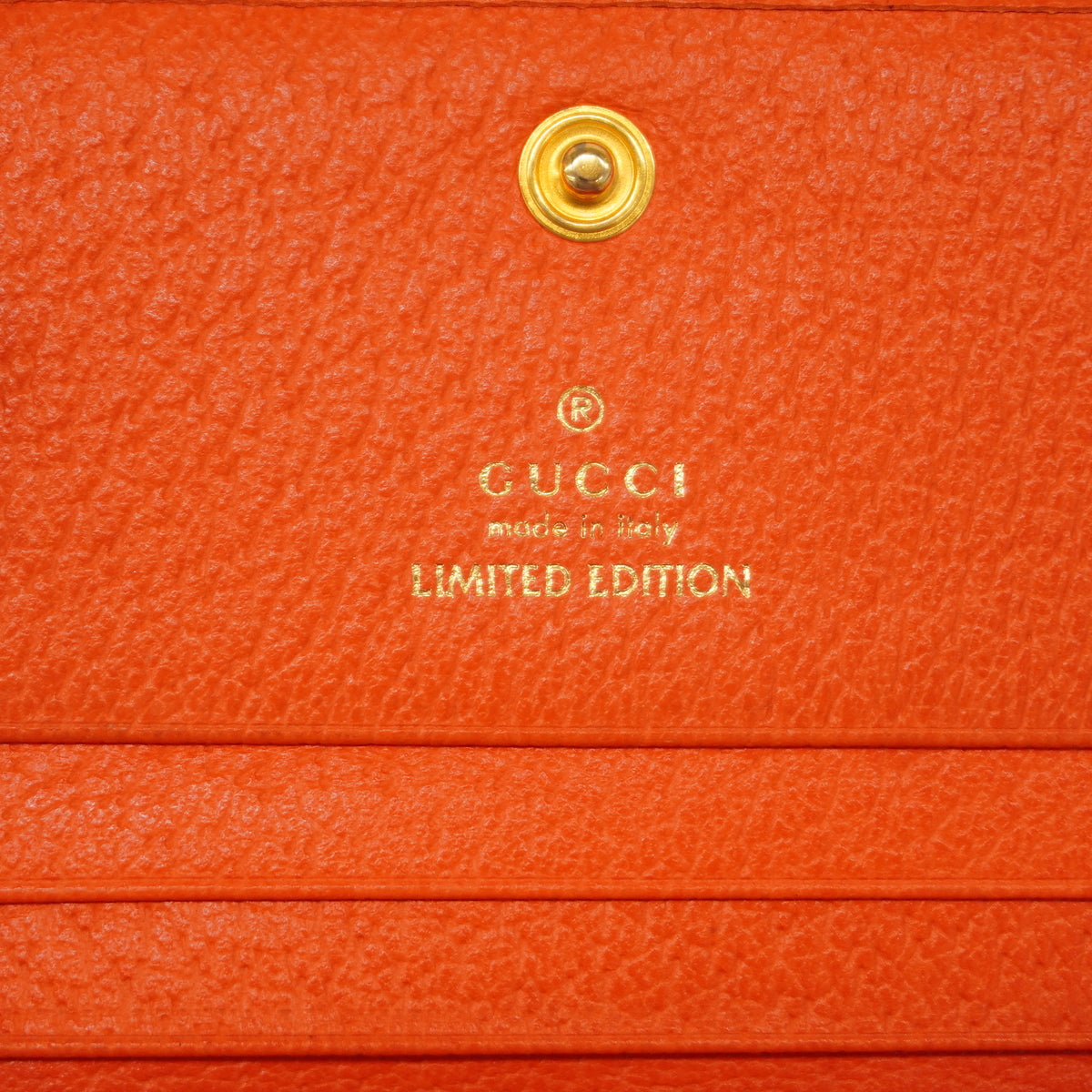 【6hc2864】グッチ 財布 フローラコレクション 577347 キャンバス オレンジ ゴールド金具【中古】レディース