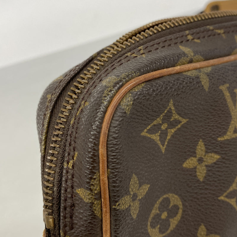 【6hc2872】ルイヴィトン ショルダーバッグ モノグラム ポシェットマルリーバンドリエール M51828 ブラウン【中古】レディース