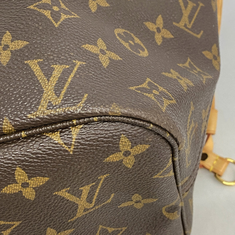 【6hc2891】ルイヴィトン トートバッグ モノグラム ネヴァーフルMM M40156 ブラウン【中古】レディース