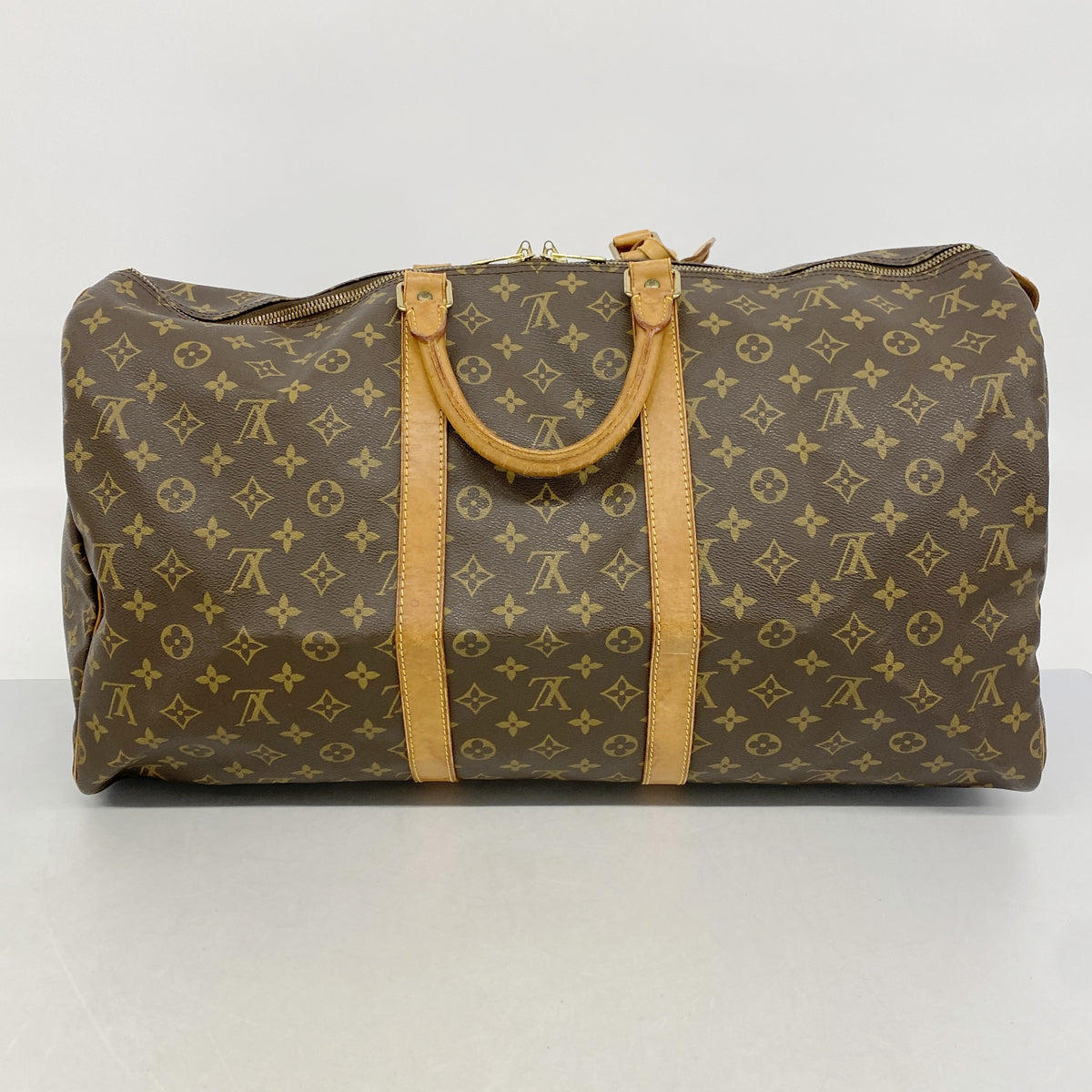 【6hc2899】ルイヴィトン ボストンバッグ モノグラム キーポル55 M41424 ブラウン【中古】メンズ レディース ユニセックス