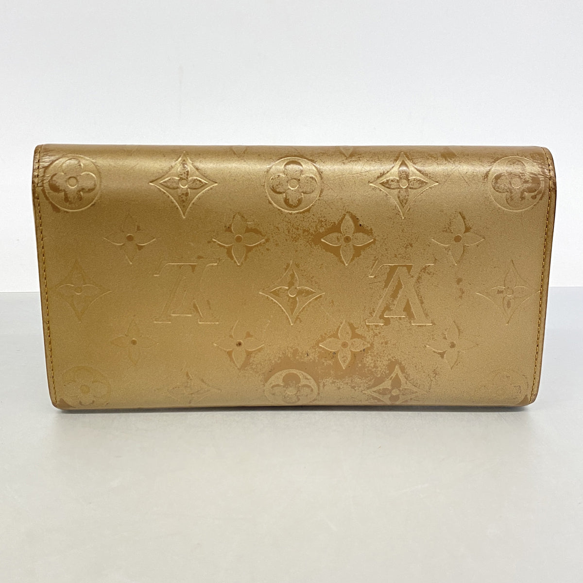 【6hc2903】ルイヴィトン 長財布 モノグラム・マット ポシェットポルトモネクレディ M65147 アンブレ【中古】レディース