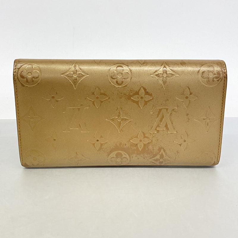 【6hc2903】ルイヴィトン 長財布 モノグラム・マット ポシェットポルトモネクレディ M65147 アンブレ【中古】レディース