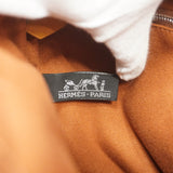 【6hc2907】エルメス ハンドバッグ サクソーMM キャンバス ブラウン シルバー金具【中古】レディース