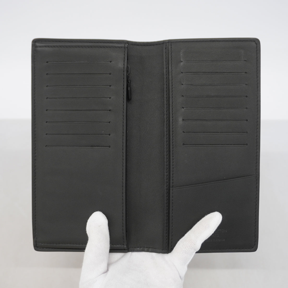 【6hc2915】ルイヴィトン 長財布 モノグラム・シャドウ ポルトフォイユブラザ M62900 ブラック【中古】メンズ