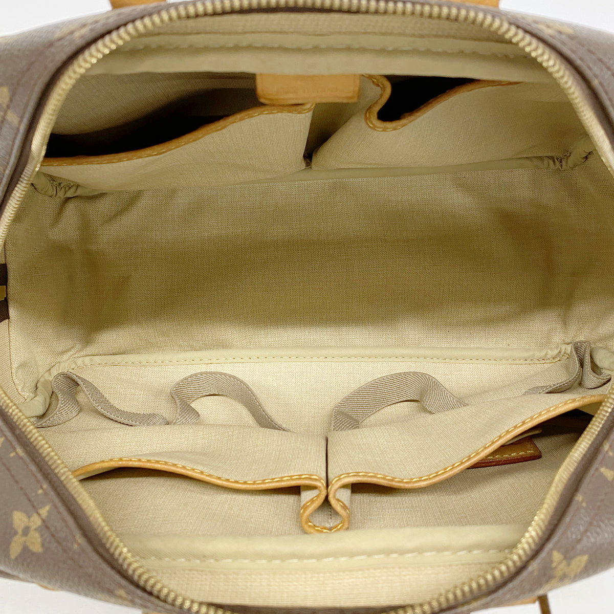 【6hc2922】ルイヴィトン ハンドバッグ モノグラム ドーヴィル M47270 ブラウン【中古】レディース