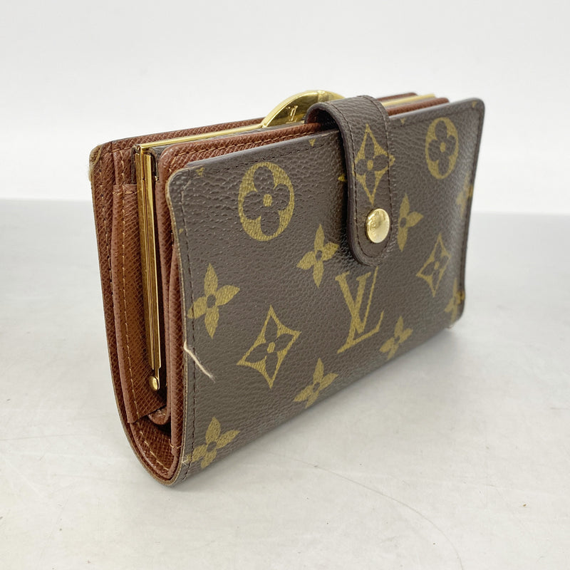【6hc2933-h】ルイヴィトン 財布 モノグラム ポルトフォイユヴィエノワ M61674 ブラウン【中古】レディース