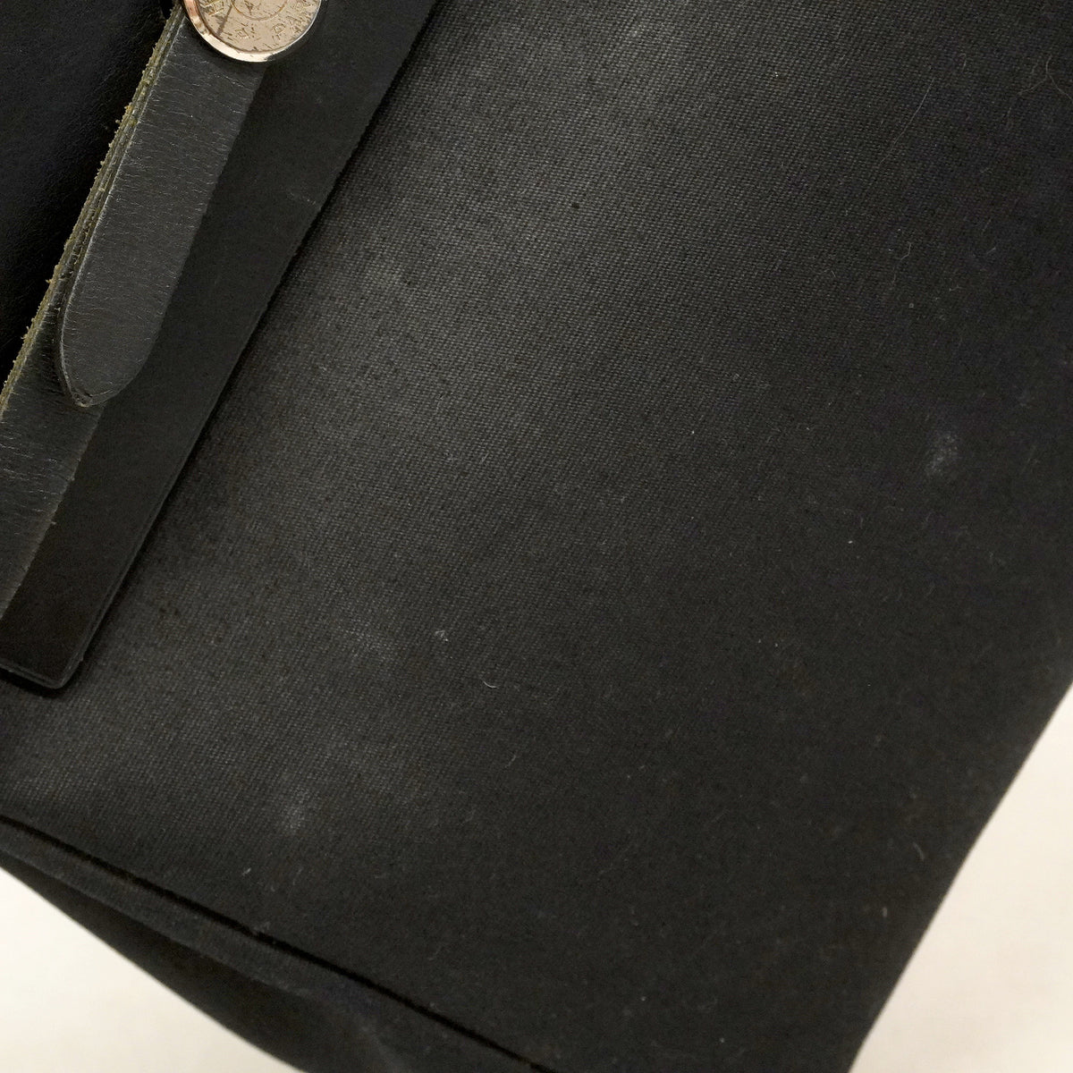 【6hb0099】エルメス ハンドバッグ エールバッグアドPM トワルオフィシエ ブラック シルバー金具 □F刻印 2wayバッグ【中古】レディース