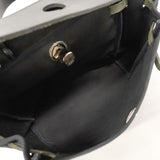 【6hb0099】エルメス ハンドバッグ エールバッグアドPM トワルオフィシエ ブラック シルバー金具 □F刻印 2wayバッグ【中古】レディース