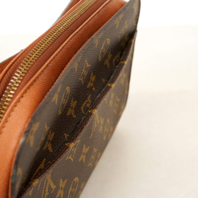 【6hb0101】ルイヴィトン クラッチバッグ モノグラム オルセー M51790 ブラウン【中古】メンズ