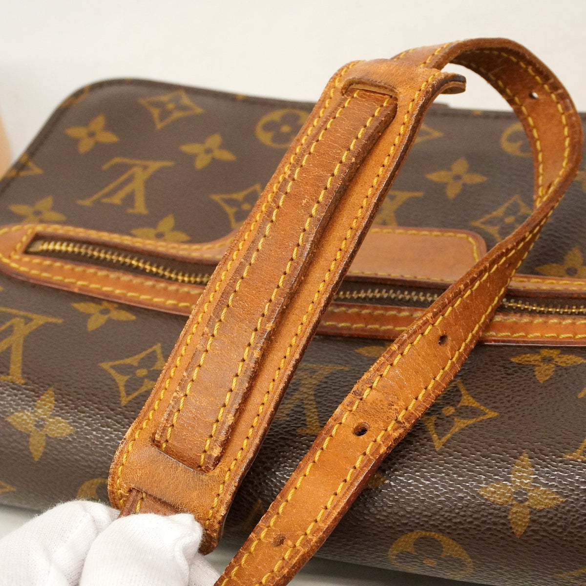 【6hb0103】ルイヴィトン ショルダーバッグ モノグラム サンジェルマン24 M51210 ブラウン【中古】レディース