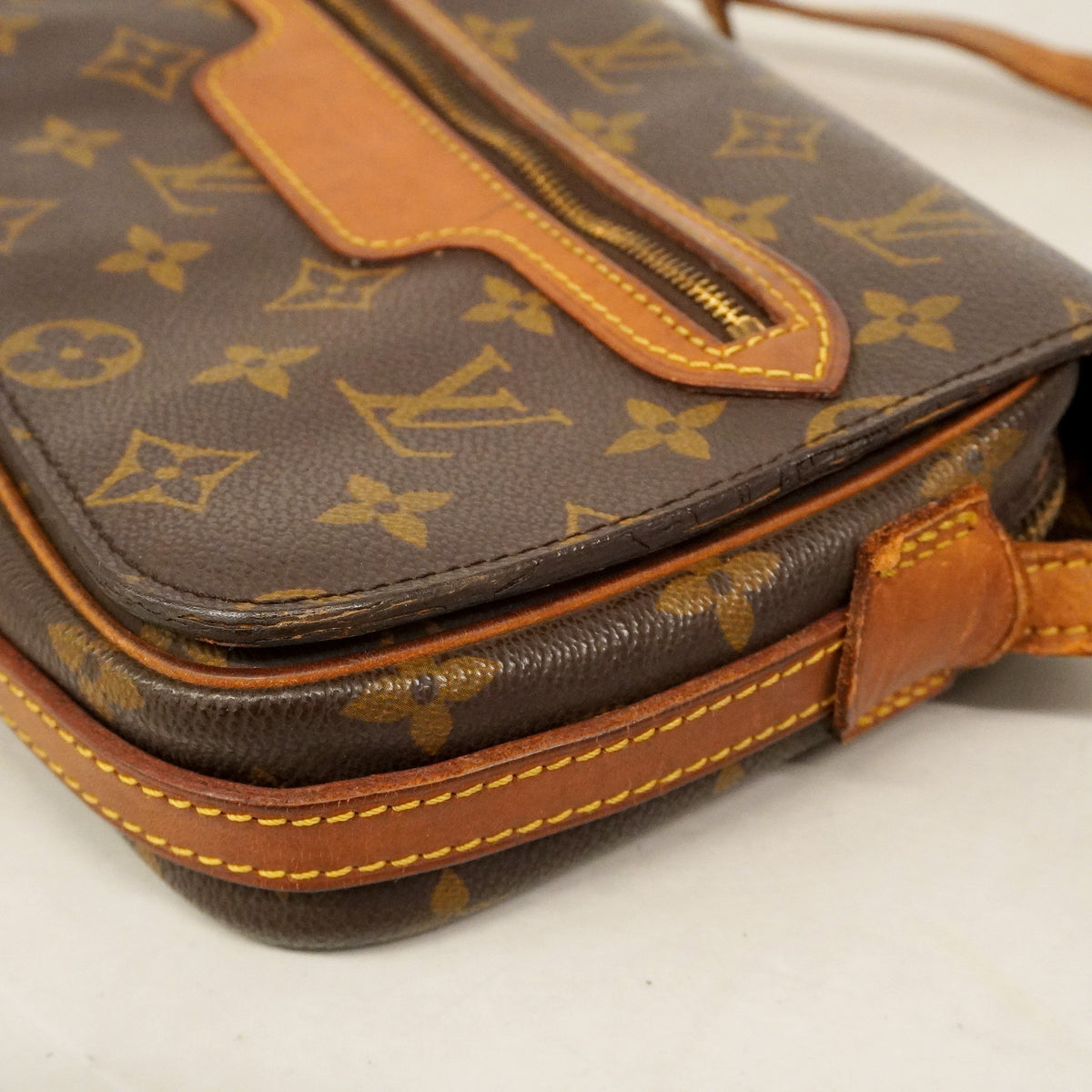 【6hb0103】ルイヴィトン ショルダーバッグ モノグラム サンジェルマン24 M51210 ブラウン【中古】レディース