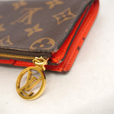 【6hd2943-h】ルイヴィトン 財布 モノグラム ポルトフォイユリサ M82381 トニックオレンジ【中古】レディース