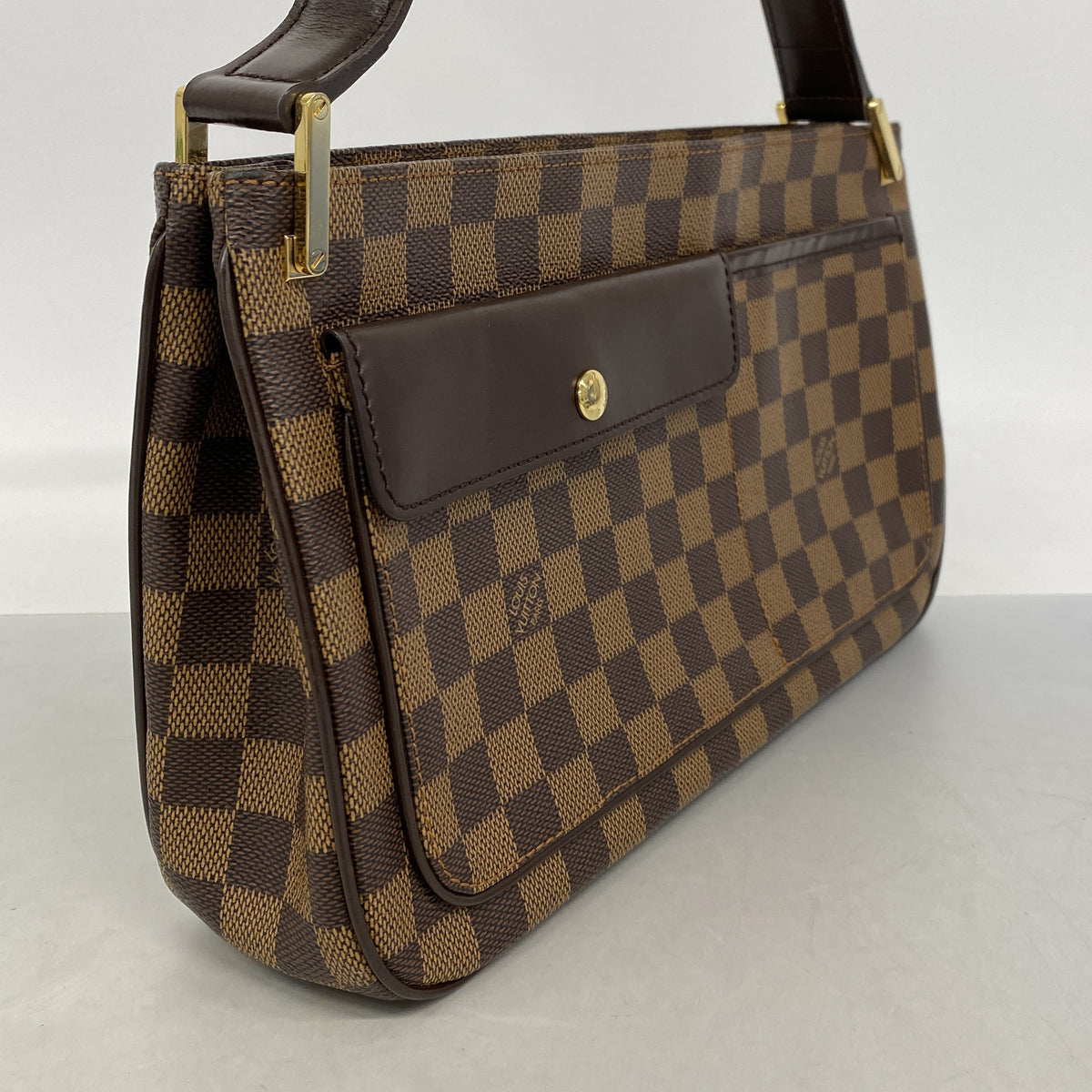 【6hd2948】ルイヴィトン ショルダーバッグ ダミエ オーバーニュ N51129 エベヌ【中古】レディース