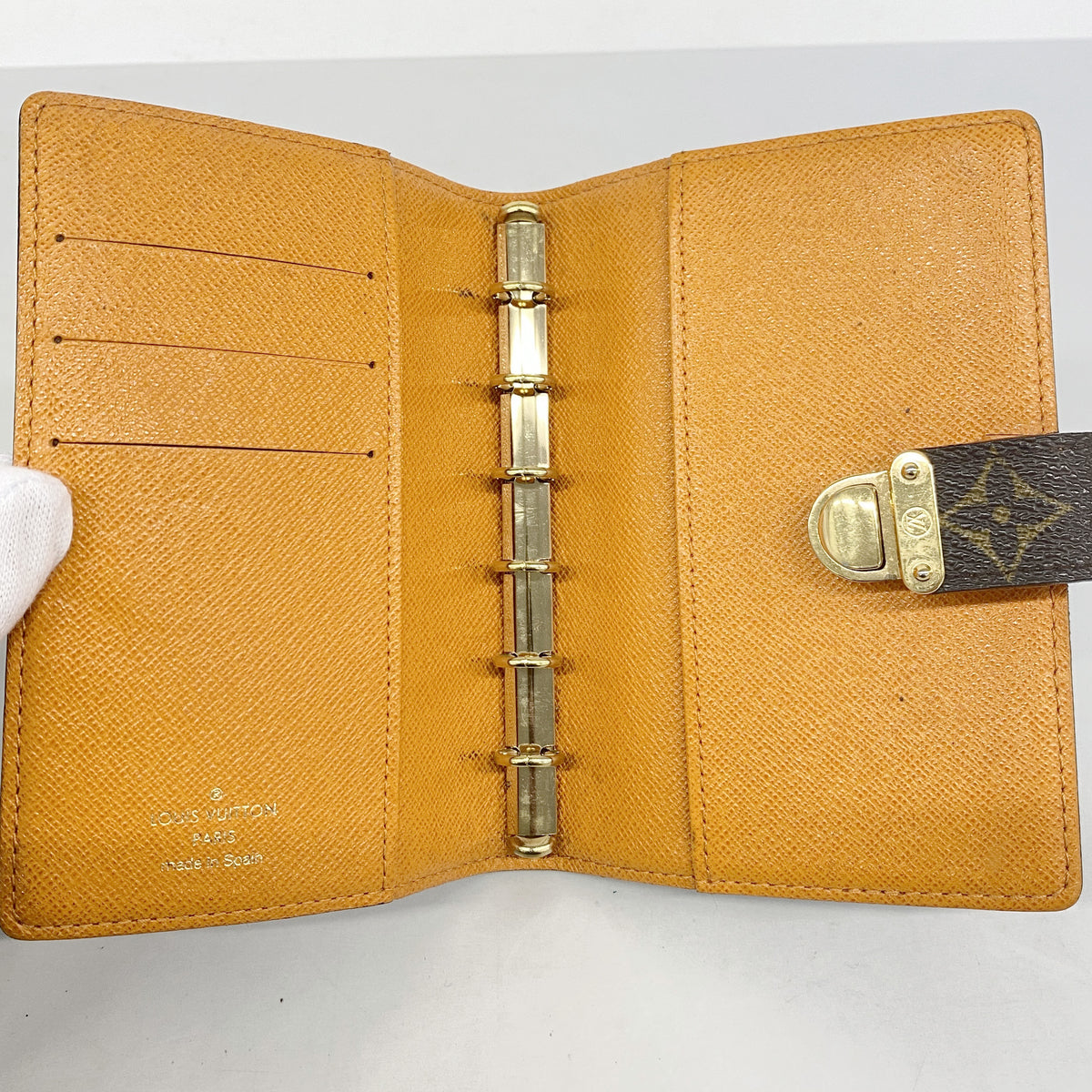 【6hd2952】ルイヴィトン 手帳カバー モノグラム アジェンダPM R21015 ブラウン マンダリン コアラ【中古】レディース