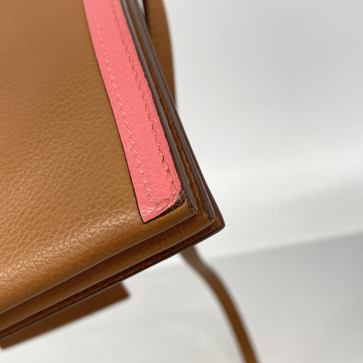 【6hd2953】エルメス ショルダーバッグ Hパッサン エバーカラー ゴールド ローズアザレ/ブルーニュイ シルバー金具 Y刻印【中古】レディース