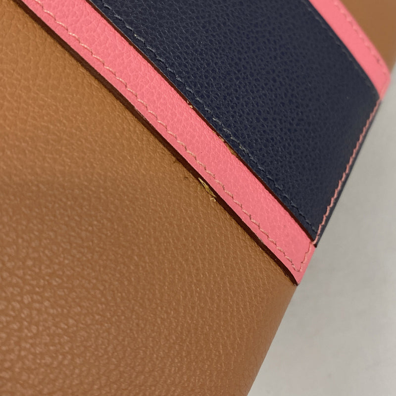 【6hd2953】エルメス ショルダーバッグ Hパッサン エバーカラー ゴールド ローズアザレ/ブルーニュイ シルバー金具 Y刻印【中古】レディース