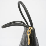 【6hd2955-h】シャネル トートバッグ 復刻トート キャビアスキン ブラック ゴールド金具【中古】レディース