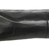 【6hd2966-h】シャネル ショルダーバッグ ダイアナ チェーンショルダー ラムスキン ブラック ゴールド金具【中古】レディース