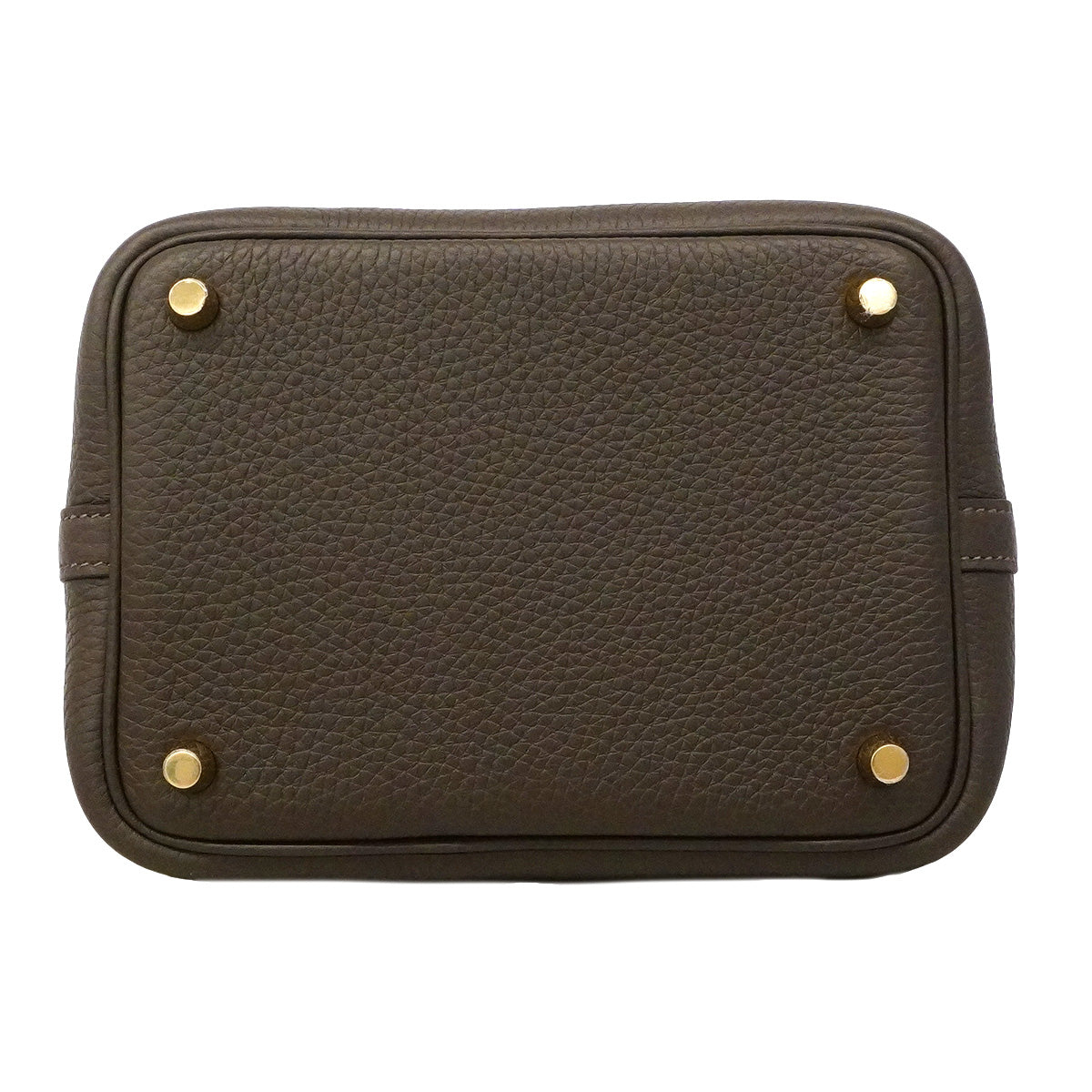 【6hd2970】エルメス ハンドバッグ ピコタンロックPM トリヨンクレマンス べブラン ゴールド金具 K刻印【中古】レディース