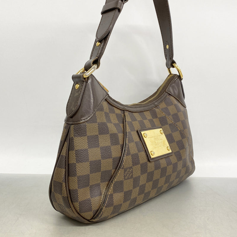 【6hd2981】ルイヴィトン ショルダーバッグ ダミエ テムズPM N48180 エベヌ【中古】レディース