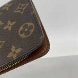 【6hd3004】ルイヴィトン 長財布 モノグラム ポルトモネジップ M61727 ブラウン【中古】メンズ レディース ユニセックス