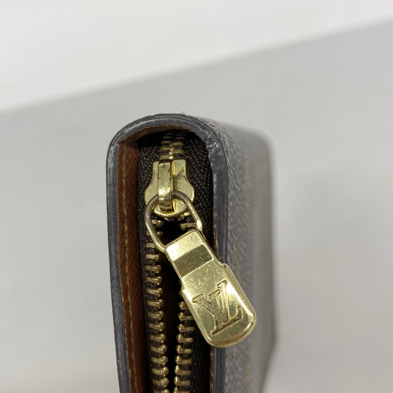 【6hd3004】ルイヴィトン 長財布 モノグラム ポルトモネジップ M61727 ブラウン【中古】メンズ レディース ユニセックス