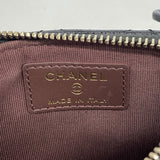 【6hd3007】シャネル コインケース マトラッセ キャビアスキン ブラック シャンパンゴールド金具【中古】レディース