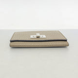 【6hd3008】フェンディ 名刺入れ ピーカブー レザー ブラウン シルバー金具【中古】メンズ レディース ユニセックス