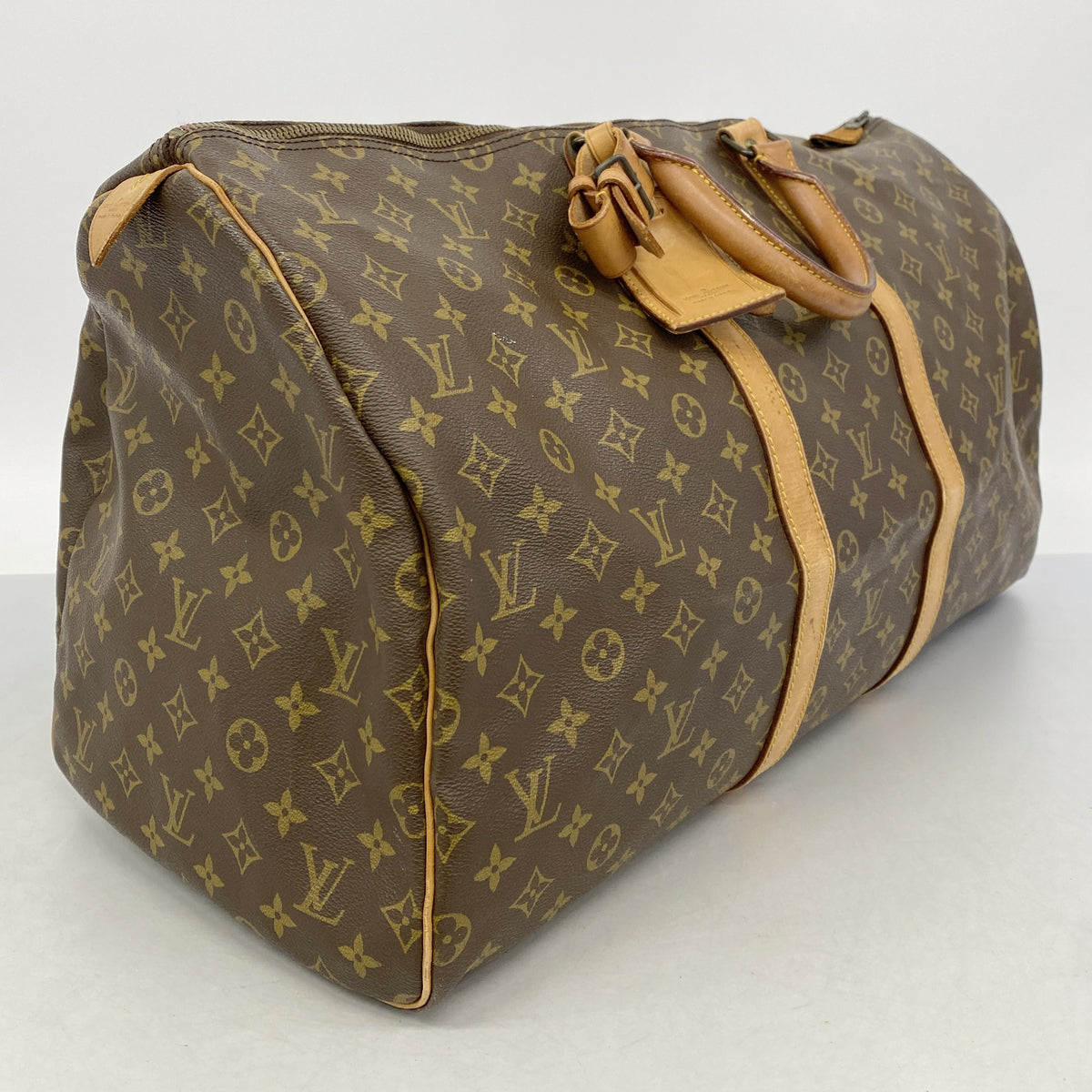【6hd3014】ルイヴィトン ボストンバッグ モノグラム キーポル55 M41424 ブラウン【中古】メンズ レディース ユニセックス