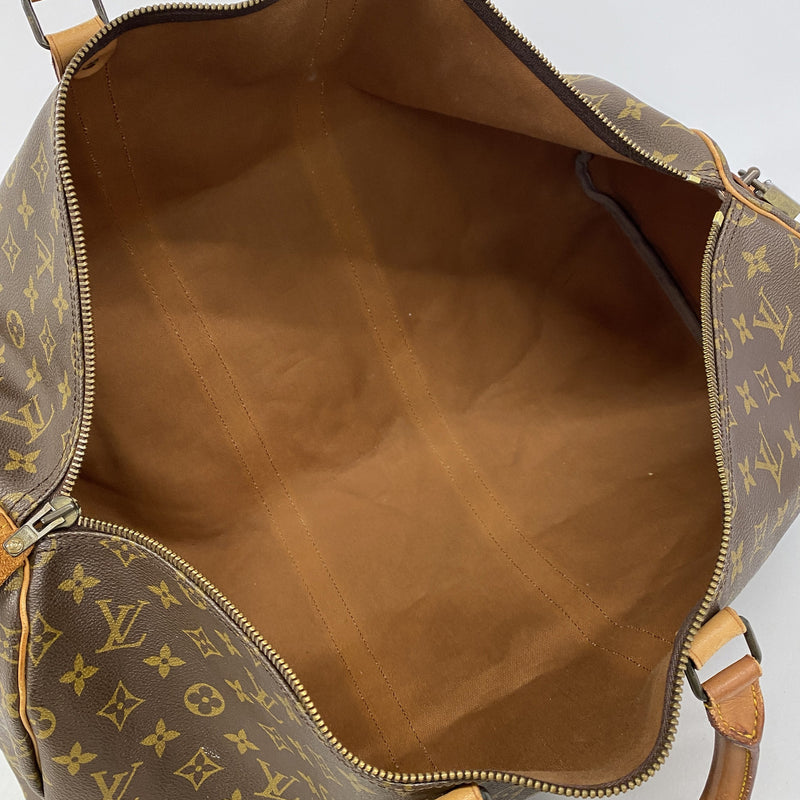 【6hd3014】ルイヴィトン ボストンバッグ モノグラム キーポル55 M41424 ブラウン【中古】メンズ レディース ユニセックス