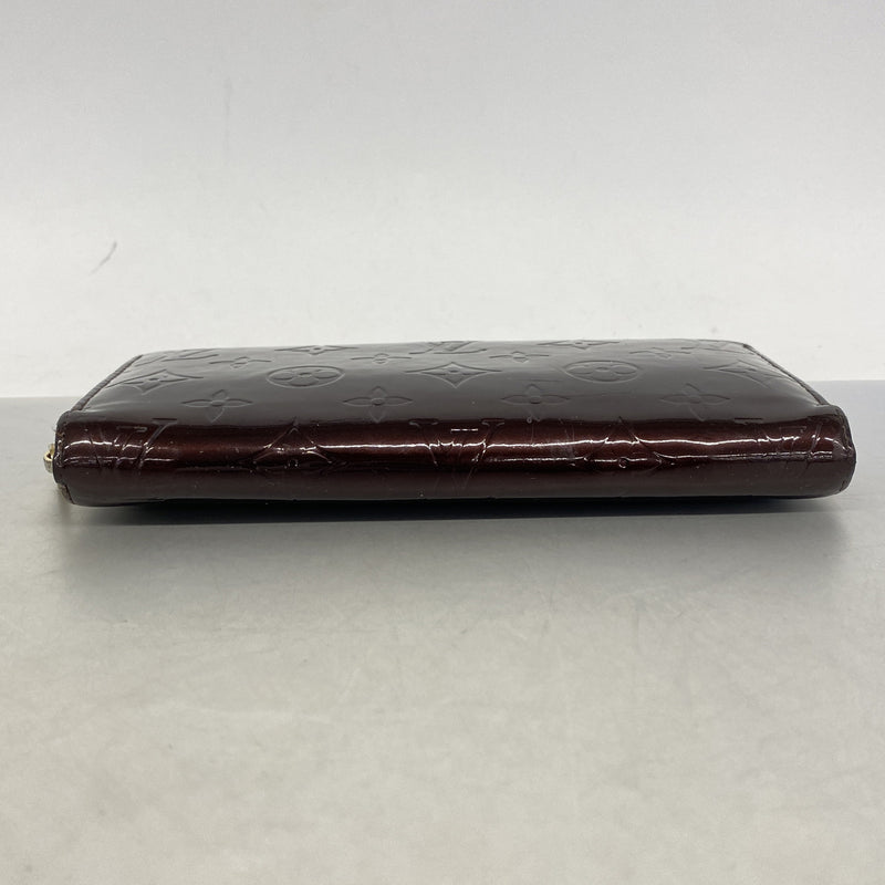 【6hd3019】ルイヴィトン 長財布 ヴェルニ ジッピーウォレット M93522 アマラント【中古】メンズ レディース ユニセックス