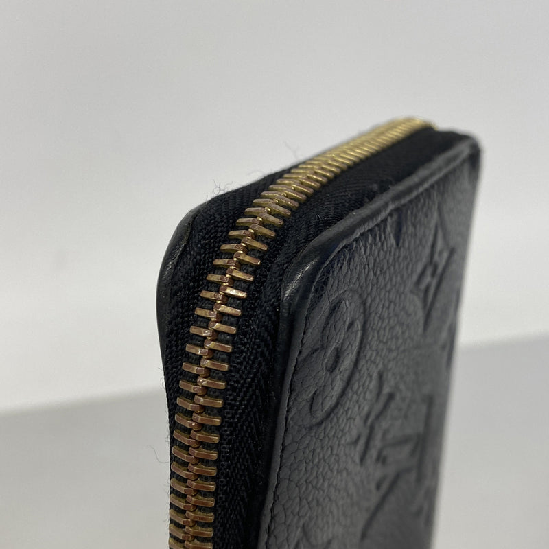 【6hd3020】ルイヴィトン 長財布 モノグラム・アンプラント ポルトフォイユクレマンス M60171 ノワール【中古】レディース