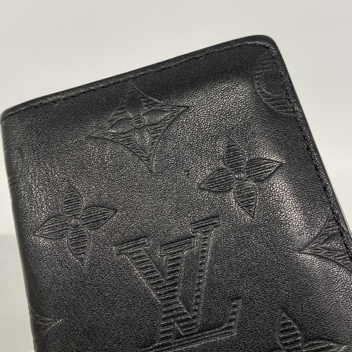 【6hd3021】ルイヴィトン カードケース モノグラム・シャドウ オーガナイザードゥポッシュ M62899 ブラック【中古】メンズ