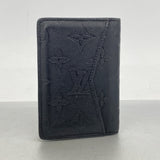 【6hd3021】ルイヴィトン カードケース モノグラム・シャドウ オーガナイザードゥポッシュ M62899 ブラック【中古】メンズ